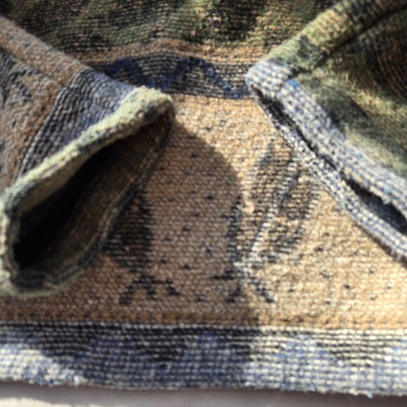 Vintage Nomadic Trader Wool Coat Womens Size Medium Native Style Feather Button - Picture 7 of 10